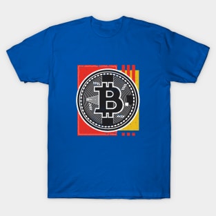Bitcoin Logo Abstract Crypto Merch T-Shirt